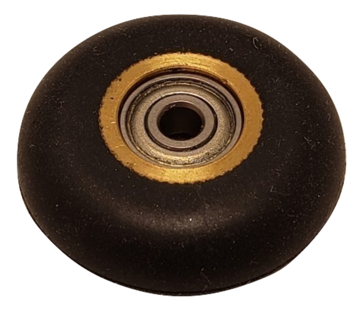 Contact Wheel Ass'y, 3/8" Wide x 1" Dia., Radius, 40 Durometer Neoprene