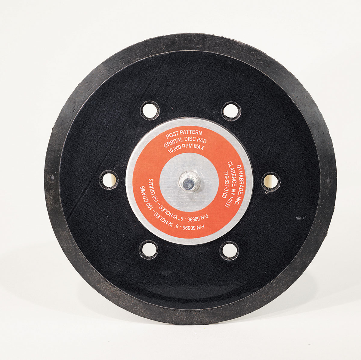 6" (157 mm) Dia. Vacuum Disc Pad, Vinyl-Face