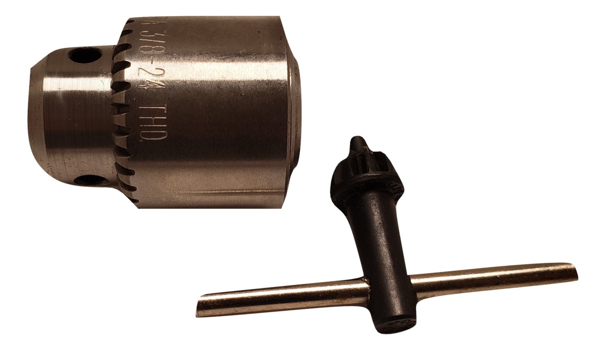 1/4" Drill Chuck, 3/8"-24 Female Thread