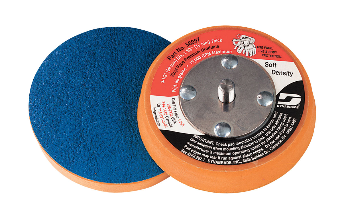 3-1/2" (89 mm) Dia. Non-Vacuum Disc Pad, Vinyl-Face