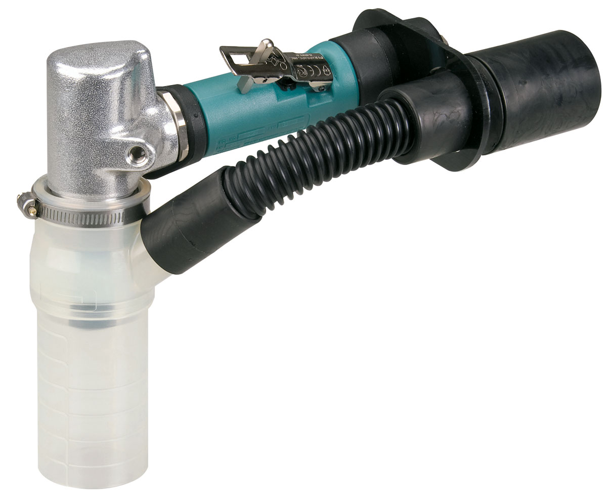 .7 hp 7 Degree Offset Die Grinder, Central Vacuum