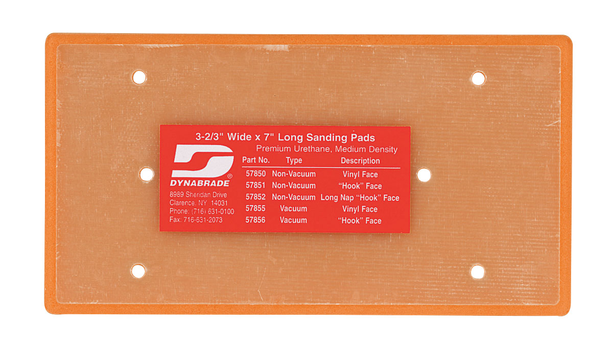 3-2/3" (93 mm) W x 7" (178 mm) L Non-Vacuum Dynabug Disc Pad, Vinyl-Face