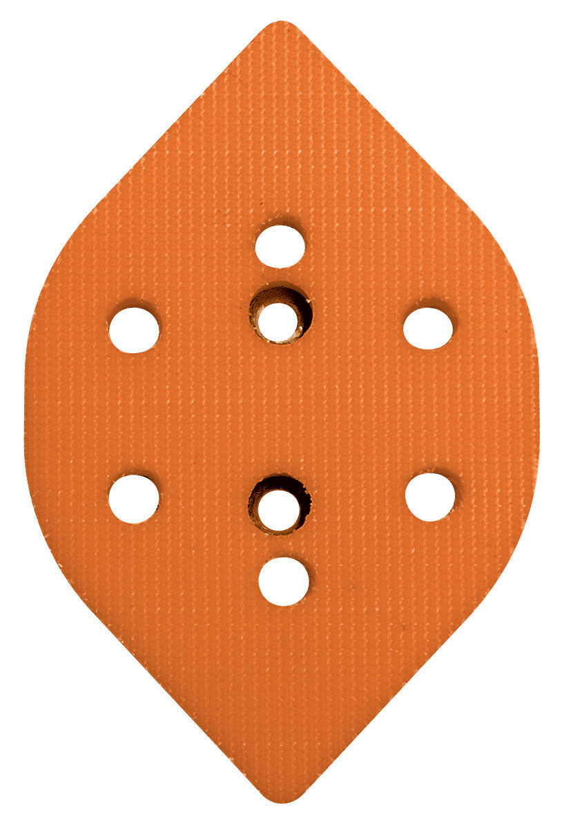 Vacuum Dynafine Tear-Drop Disc Pad, Hook-Face