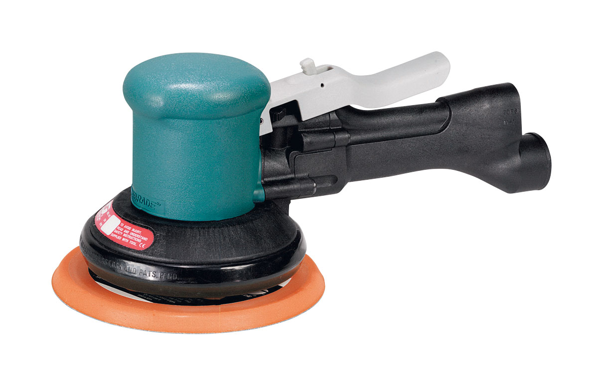 6" (152 mm) Dia. Two-Hand Dynorbital Random Orbital Sander, Self-Generated Vacuum