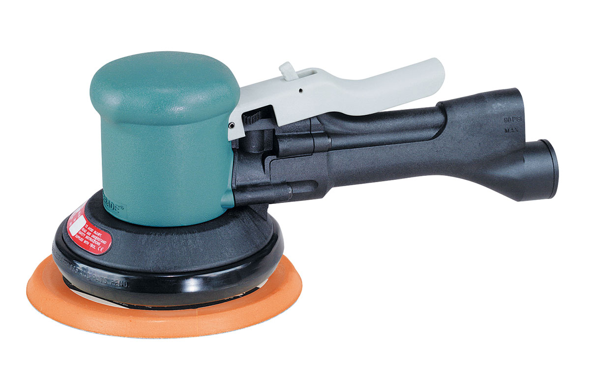 6" (152 mm) Dia. Two-Hand Dynorbital Random Orbital Sander, Self-Generated Vacuum