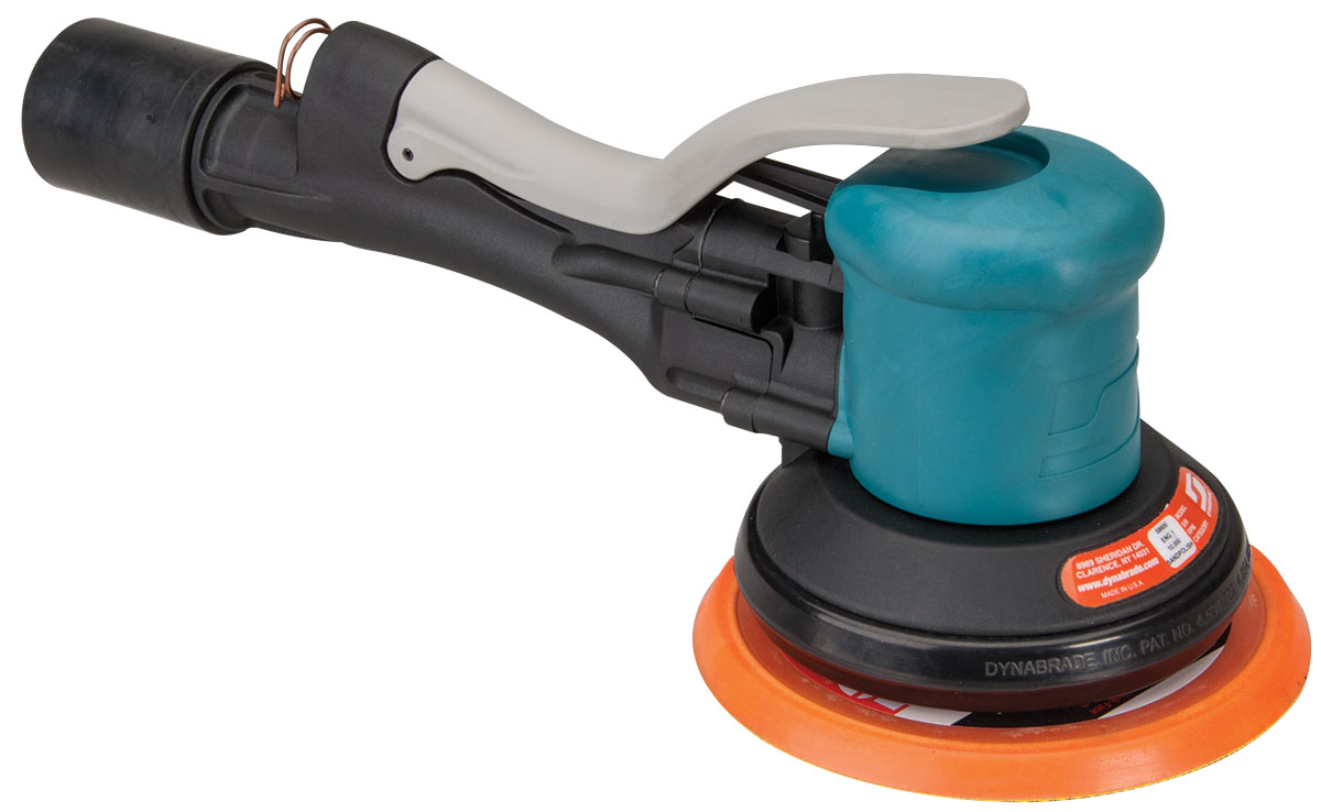 6" (152 mm) Dia. Dual-Grip Central Vacuum Random Orbital Sander for ESD