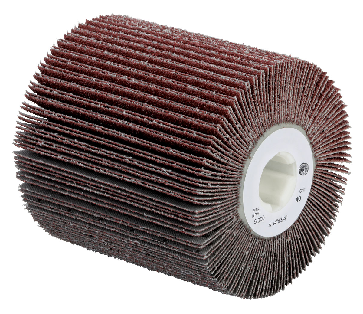 4-1/4" x 4" x 5/8"-11 Dynacut 120 Grit A/O Flap Brush, 5K RPM Max.