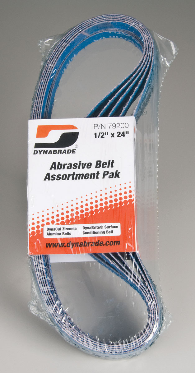 1/2" (13 mm) W x 24" (610 mm) L Abrasive Belt Assortment Pak