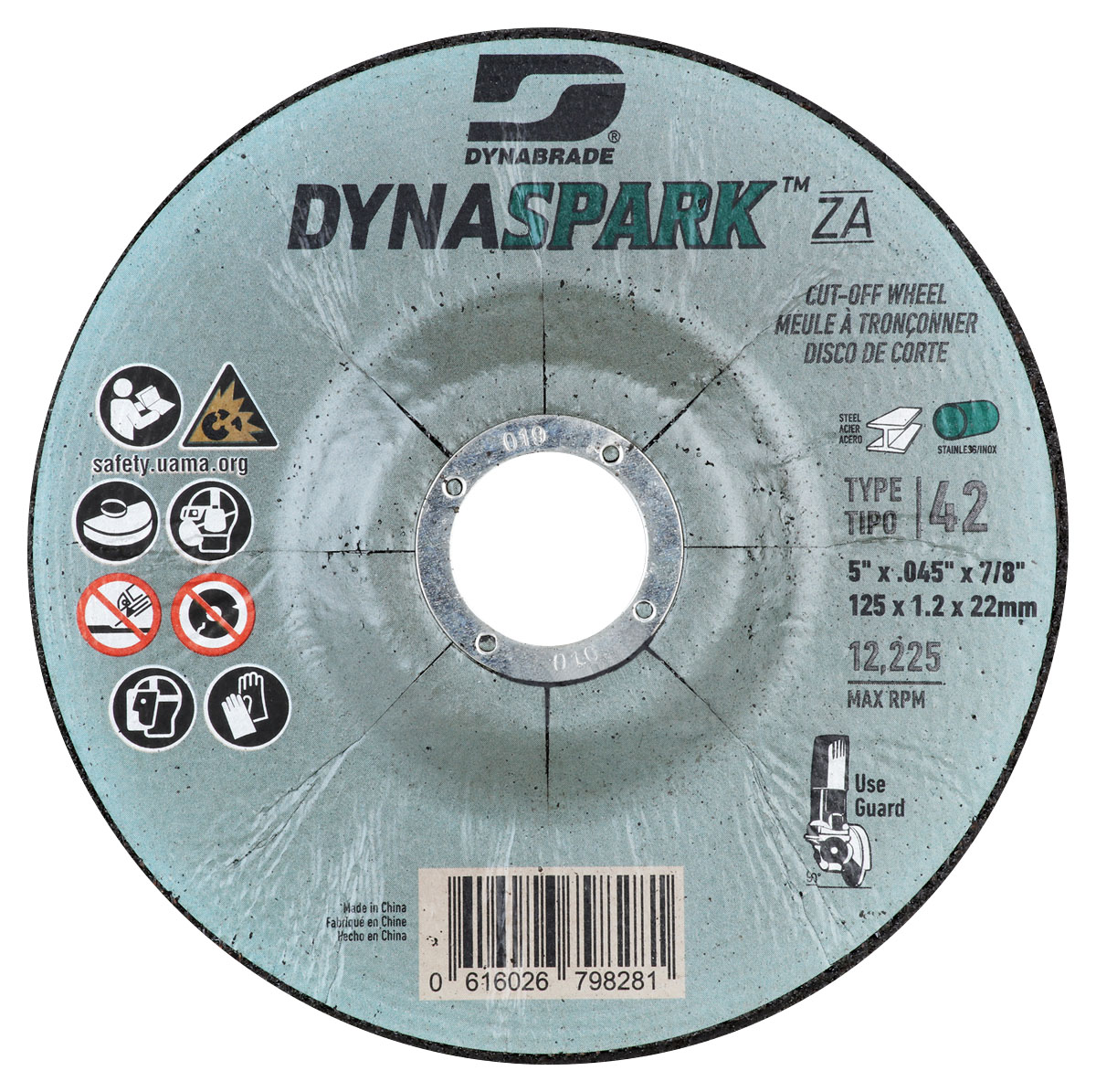 DynaSpark ZA 5" x .045" x 7/8" T42 Right Angle