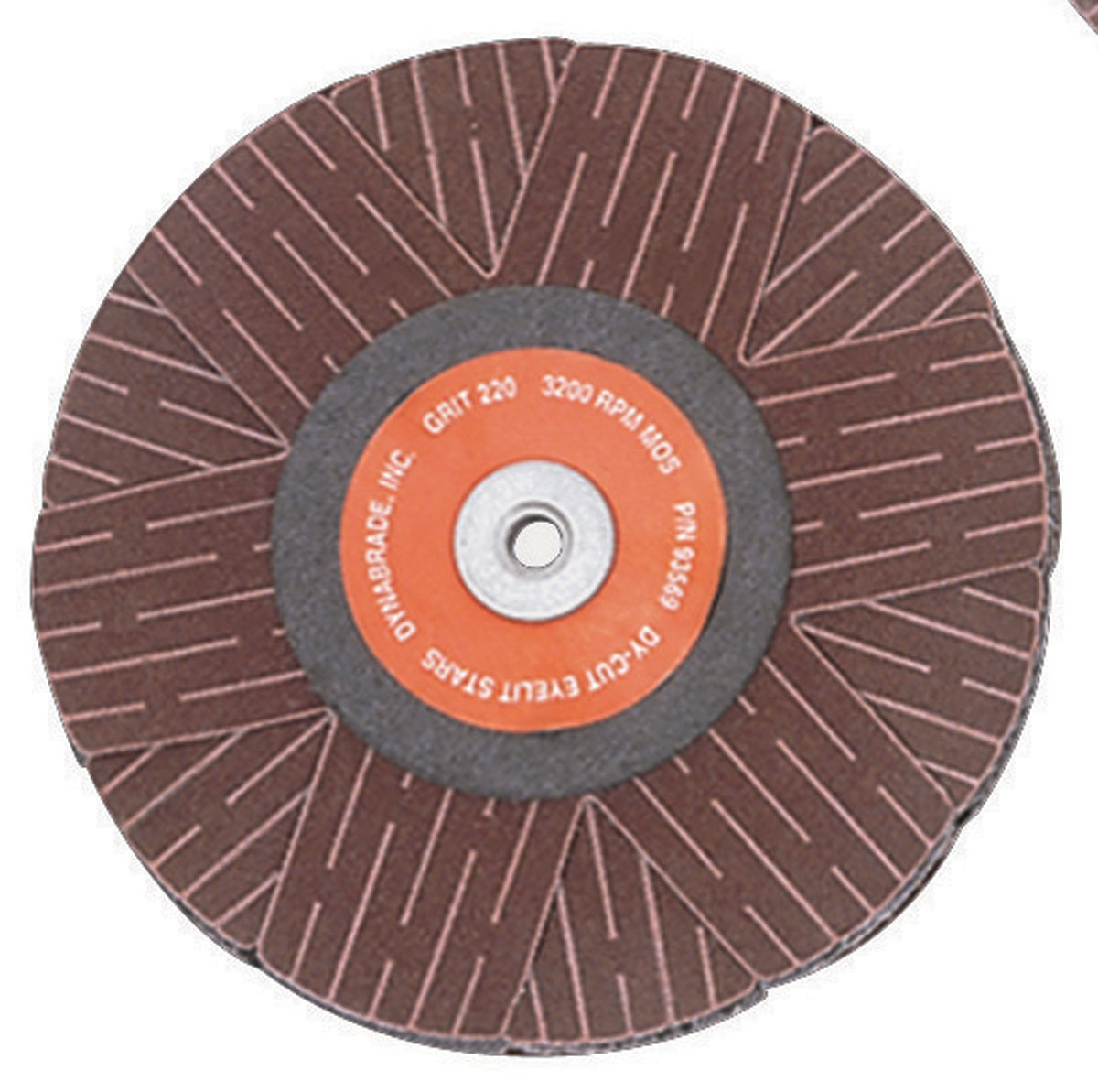 4" (102 mm) Dia. 220 Grit A/O Eyelet Sanding Star