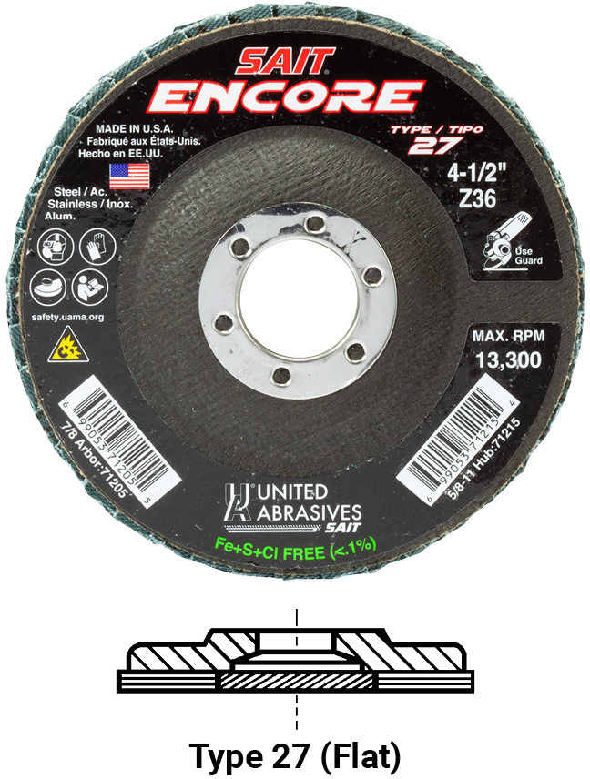 ENCORE 4-1/2 X 7/8 Z 36X