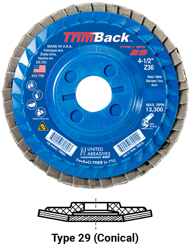 TRIMBACK T29 4.5 X 5/8-11 80X