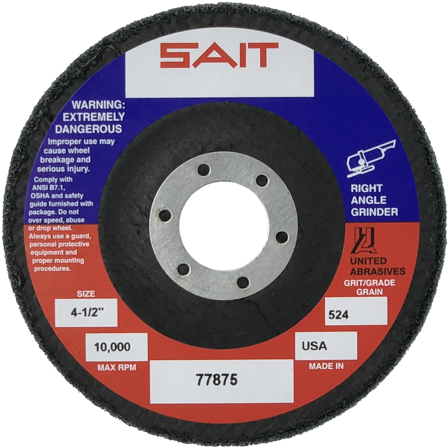 T-27 UNI. DISC 4-1/2 X 7/8 8AC