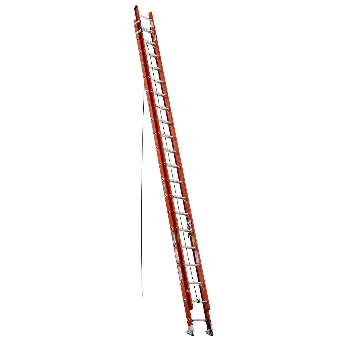 Ladder,FG,Ext,40ft,Type 1A 300LB Rated